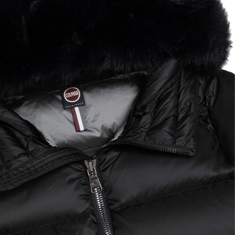 Piumino con Cappuccio e Pelliccia Colmar💕